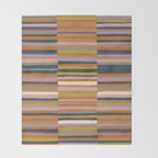 Brown striped pattern Throw Blanket Gallery Image 2