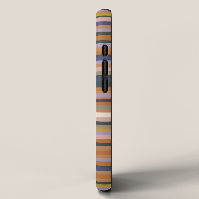 Brown striped pattern iPhone Case Gallery Image 2