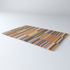 Brown striped pattern Rug Gallery Image 3
