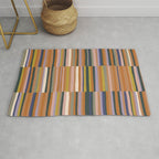 Brown striped pattern Rug Gallery Image 1