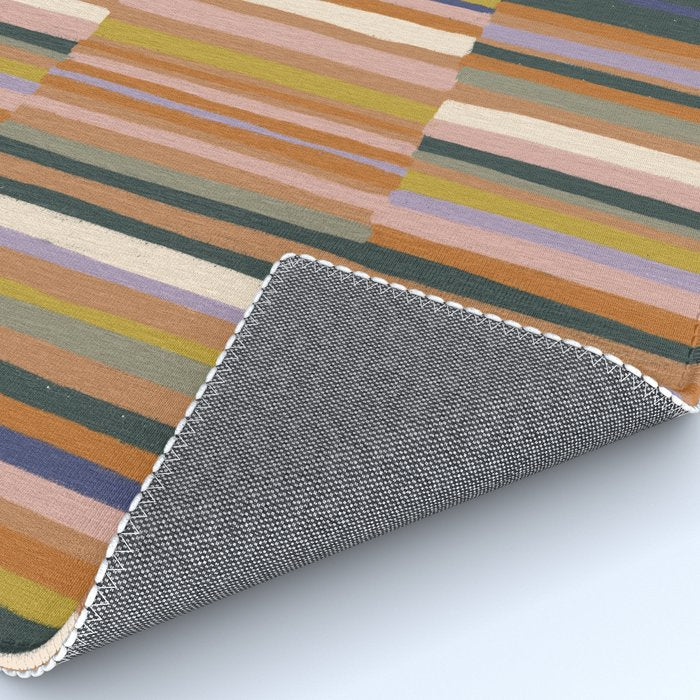 Brown striped pattern Rug Gallery Image 4