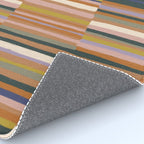 Brown striped pattern Rug Gallery Image 4