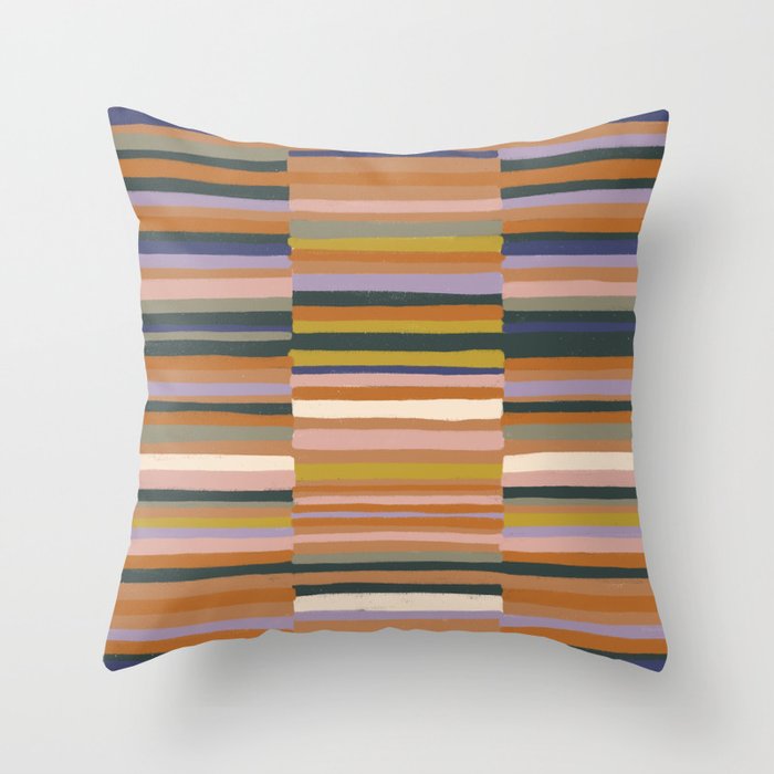 Brown striped pattern Throw Pillow Gallery Image 6