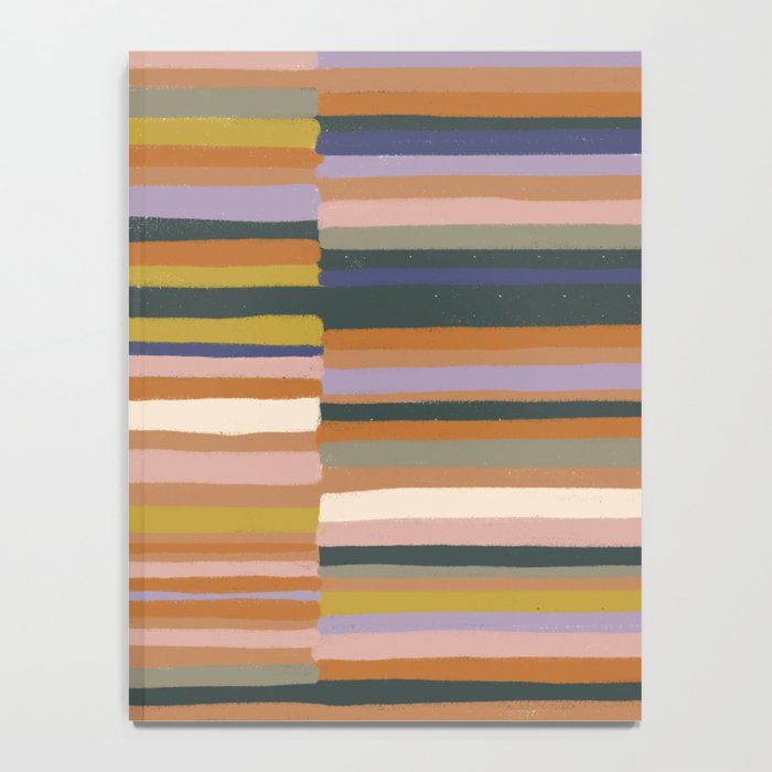 Brown striped pattern Notebook Gallery Image 4