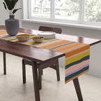 Brown striped pattern Table Runner Gallery Image 2