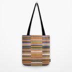 Brown striped pattern Tote Bag Gallery Image 2