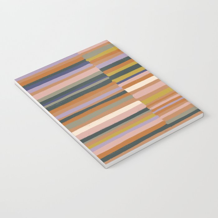 Brown striped pattern Notebook Gallery Image 3