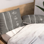 Baseball Bat Patent - Baseball Art - Black Chalkboard Pillow Sham Gallery Image 2