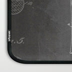 Baseball Bat Patent - Baseball Art - Black Chalkboard Laptop Sleeve Gallery Image 3
