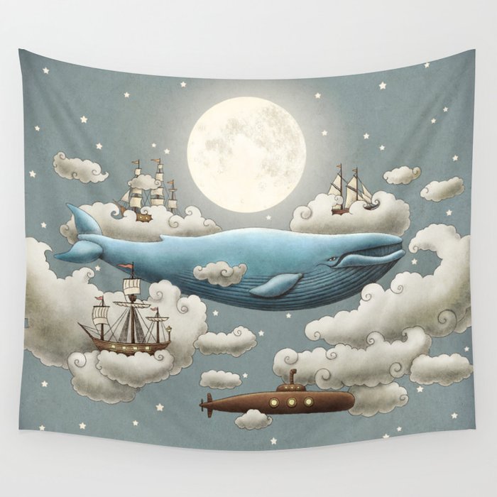 Ocean Meets Sky Wall Tapestry Gallery Image 4