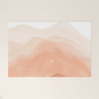 Warm watercolor mountain landscape Welcome Mat Gallery Image 1