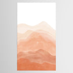 Warm watercolor mountain landscape Tablecloth Gallery Image 2