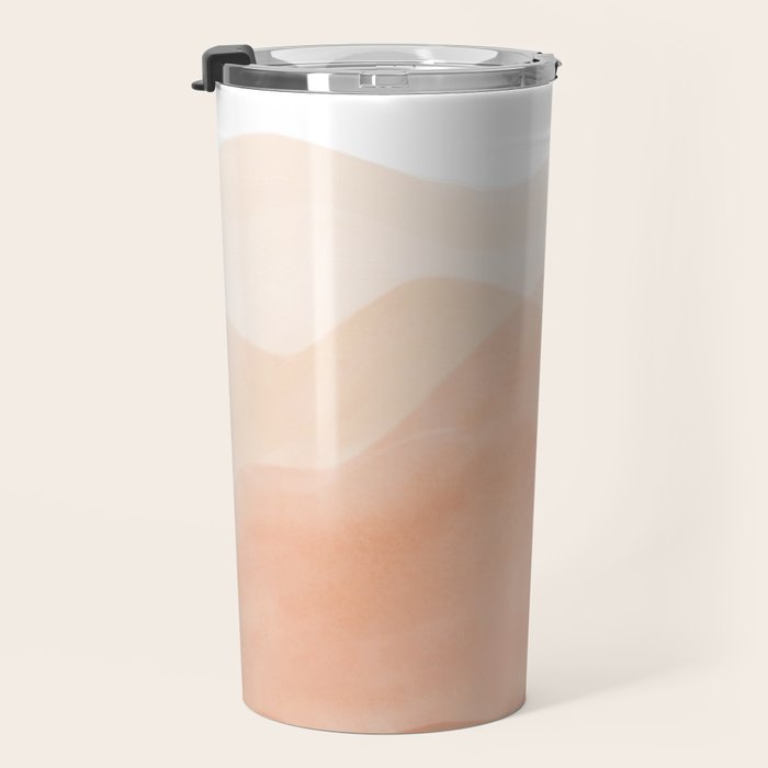Warm watercolor mountain landscape Travel Mug Gallery Image 3