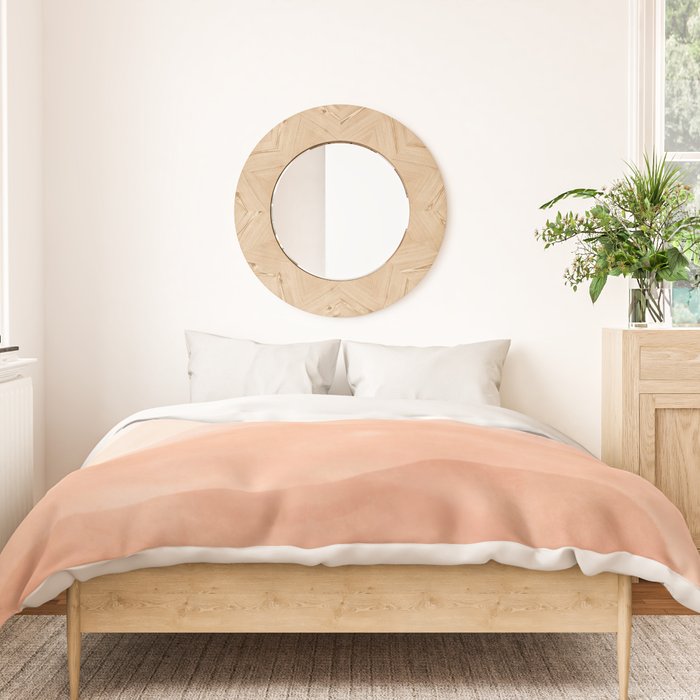 Warm watercolor mountain landscape Duvet Cover Gallery Image 3