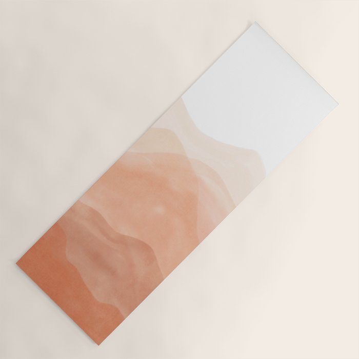 Warm watercolor mountain landscape Yoga Mat Gallery Image 1