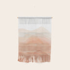 Warm watercolor mountain landscape Wall Hanging Gallery Image 1