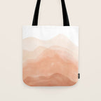 Warm watercolor mountain landscape Tote Bag Gallery Image 1