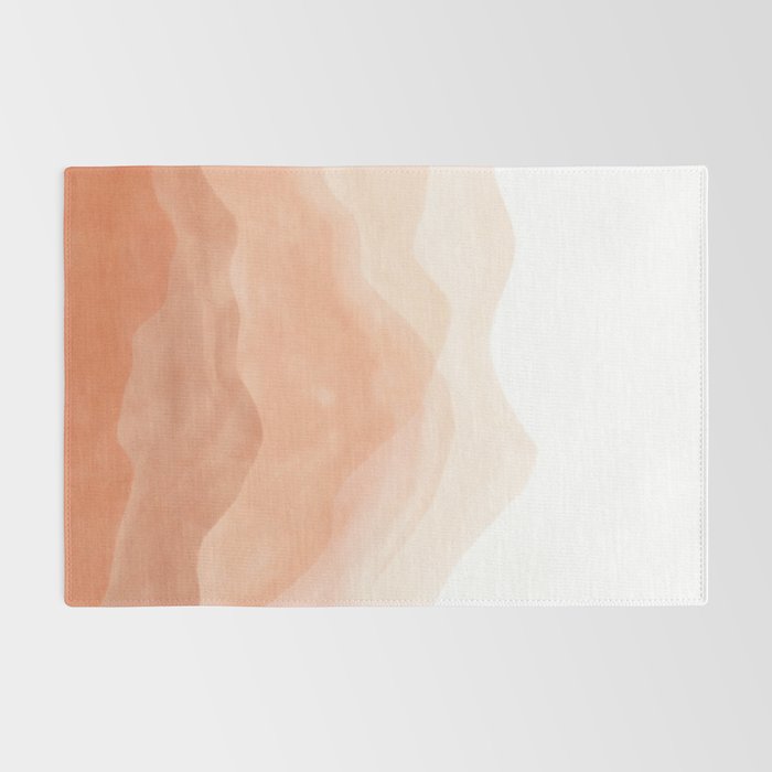 Warm watercolor mountain landscape Rug Gallery Image 2