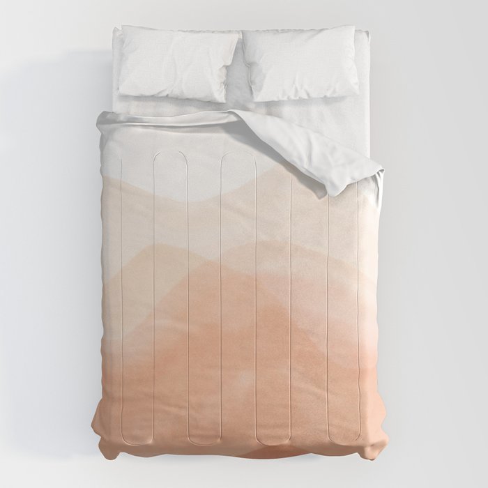 Warm watercolor mountain landscape Comforter Gallery Image 6