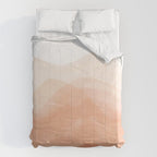 Warm watercolor mountain landscape Comforter Gallery Image 6