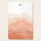 Warm watercolor mountain landscape Cutting Board Gallery Image 1