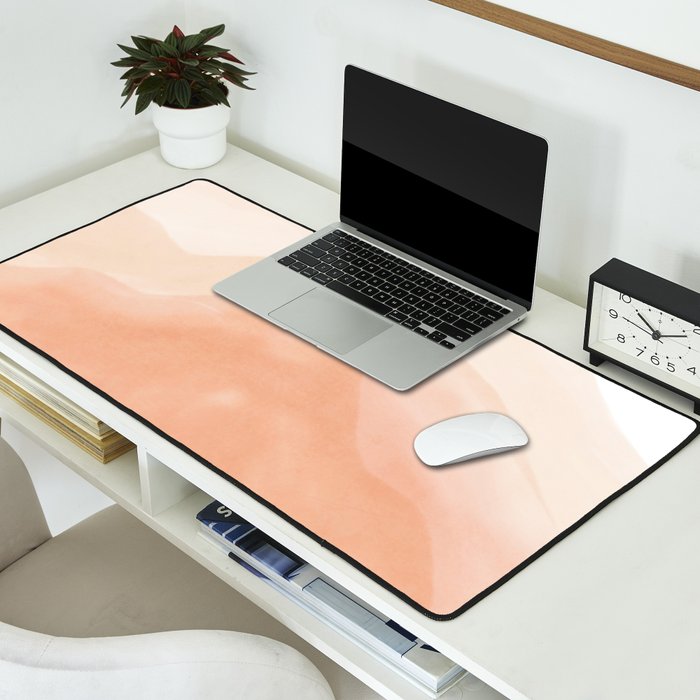 Warm watercolor mountain landscape Desk Mat Gallery Image 2