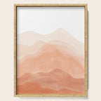 Warm watercolor mountain landscape Serving Tray Gallery Image 1
