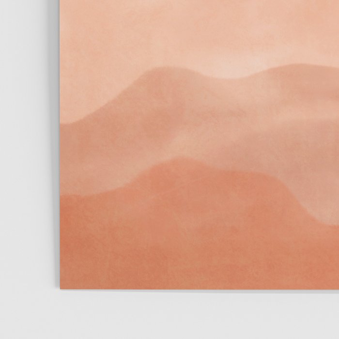 Warm watercolor mountain landscape Poster Gallery Image 3