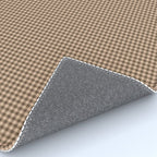 Cozy Amberlight Coffee Gingham Check Rug Gallery Image 4