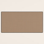 Cozy Amberlight Coffee Gingham Check Desk Mat Gallery Image 3