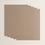 Cozy Amberlight Coffee Gingham Check Wrapping Paper Gallery Image 3