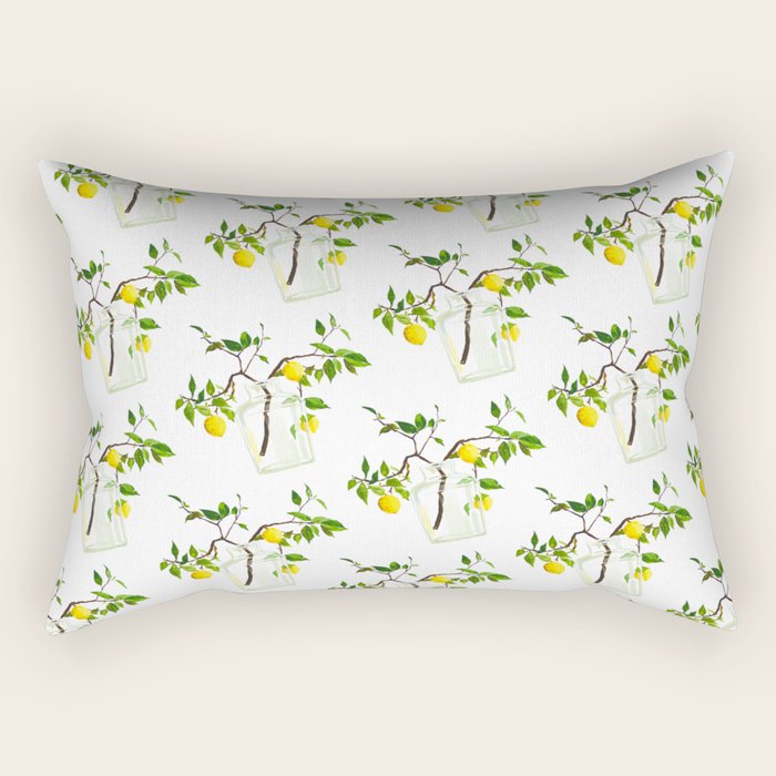Lemon Tree Rectangular Pillow Gallery Image 1
