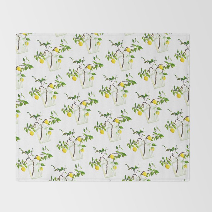 Lemon Tree Throw Blanket Gallery Image 2