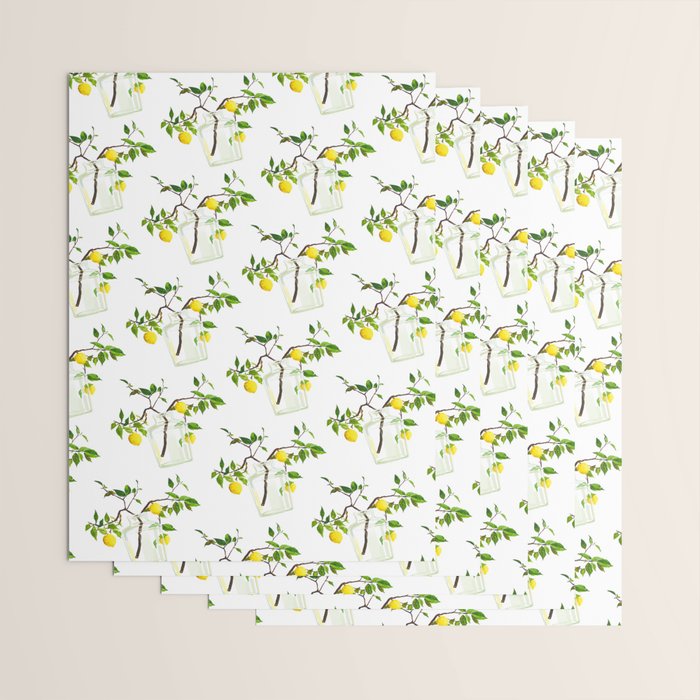 Lemon Tree Wrapping Paper Gallery Image 3