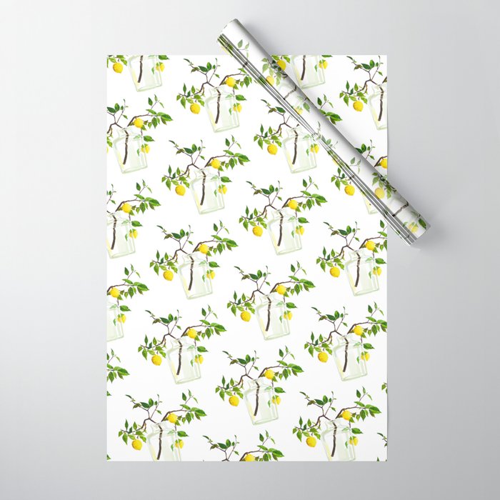 Lemon Tree Wrapping Paper Gallery Image 1