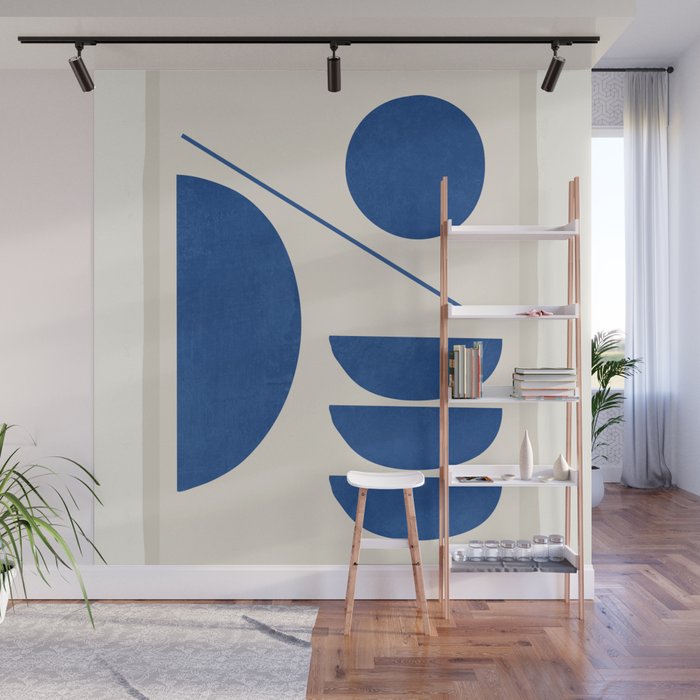 Modern Abstract Minimal Shapes 187/2 Wall Mural Gallery Image 1