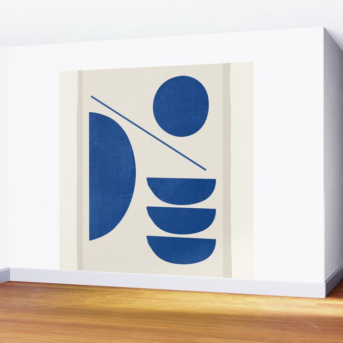 Modern Abstract Minimal Shapes 187/2 Wall Mural Gallery Image 2