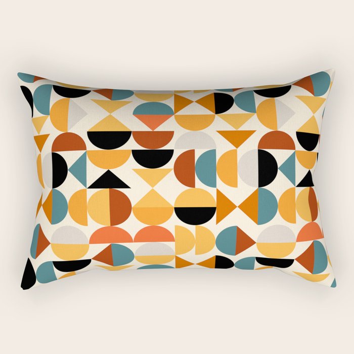 Geo Retro - Mid Century Mix Rectangular Pillow Gallery Image 2
