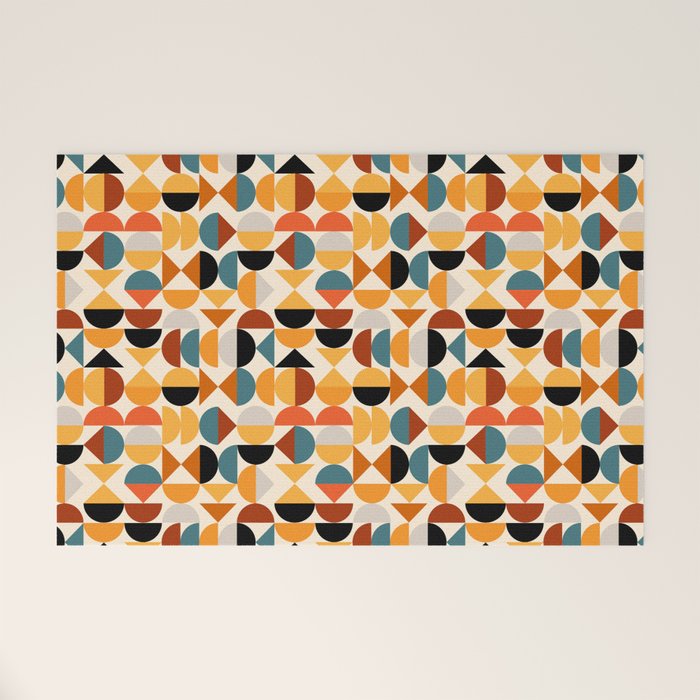 Geo Retro - Mid Century Mix Welcome Mat Gallery Image 1