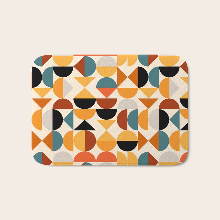 Geo Retro - Mid Century Mix Bath Mat Gallery Image 1
