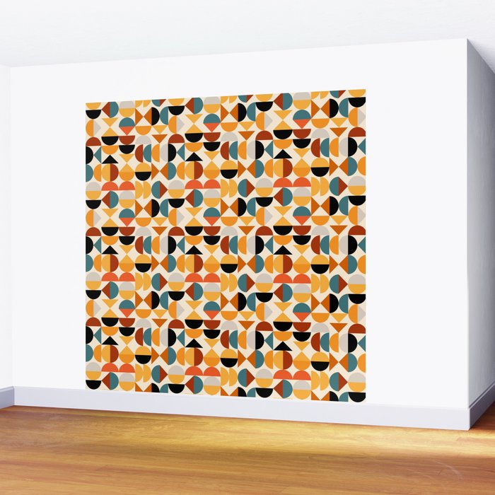 Geo Retro - Mid Century Mix Wall Mural Gallery Image 2
