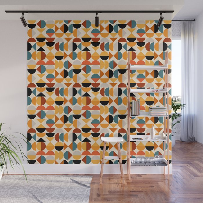 Geo Retro - Mid Century Mix Wall Mural Gallery Image 1