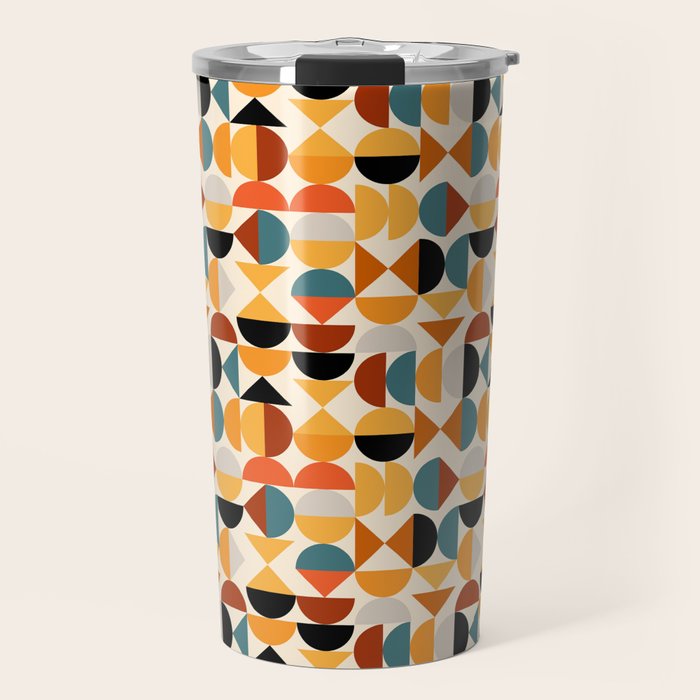 Geo Retro - Mid Century Mix Travel Mug Gallery Image 1