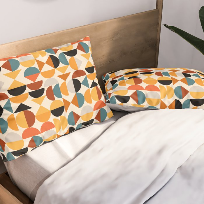 Geo Retro - Mid Century Mix Pillow Sham Gallery Image 2