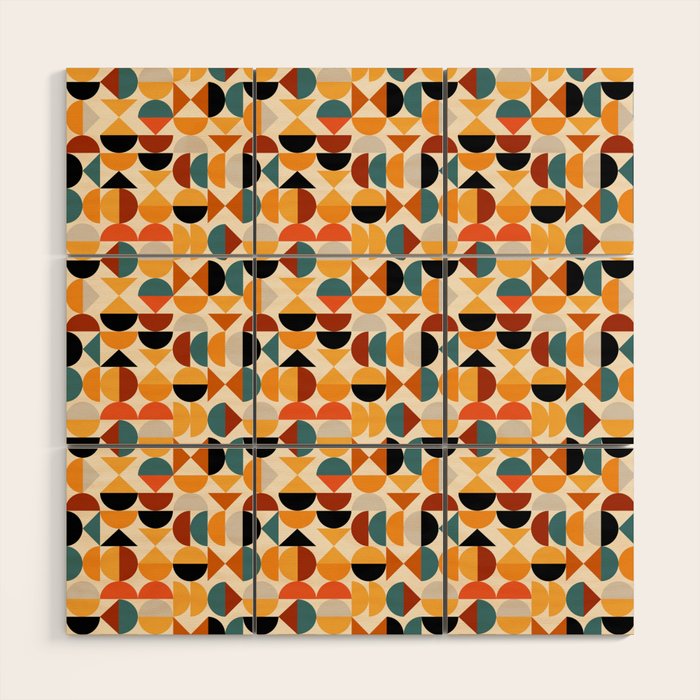 Geo Retro - Mid Century Mix Wood Wall Art Gallery Image 1