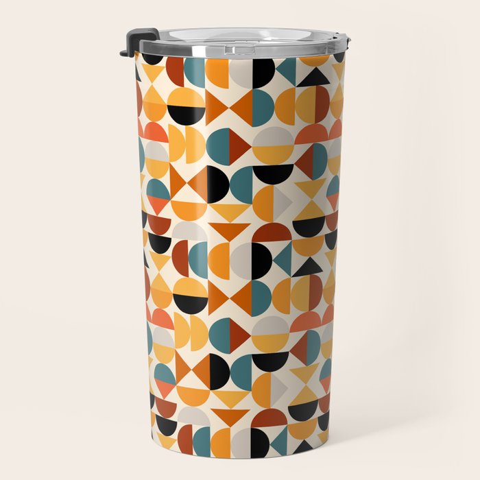 Geo Retro - Mid Century Mix Travel Mug Gallery Image 3