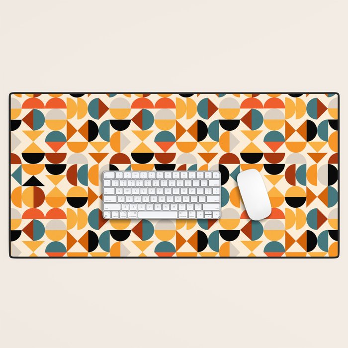 Geo Retro - Mid Century Mix Desk Mat Gallery Image 1