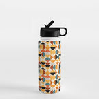 Geo Retro - Mid Century Mix Water Bottle Gallery Image 1
