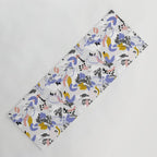 Abstract brush strokes splashes Yoga Mat Gallery Image 1