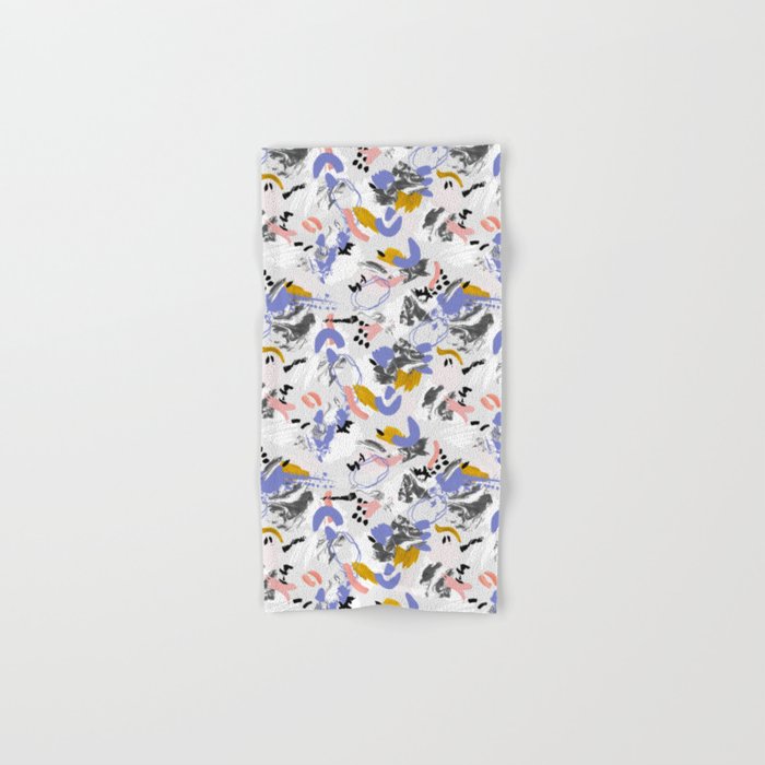Abstract brush strokes splashes Bath Towel Gallery Image 1